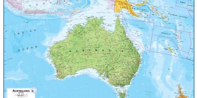 Visa karta över Australien